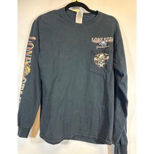 Lone Star Motorcycle Rally Shirt Womens M Galveston 2014 Eagle Harley Texas D59